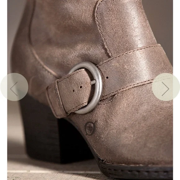 Distressed leather tall boots.by Born - Picture 3 of 15